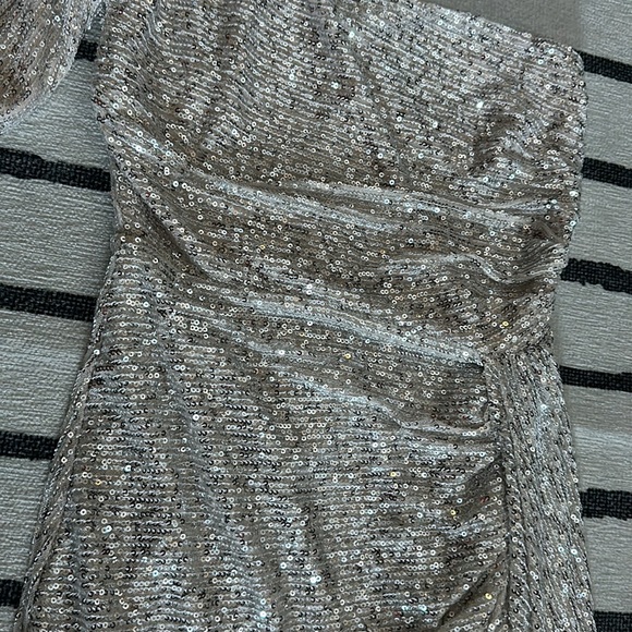 Windsor sequined mini dress one shoulder - Picture 3 of 4